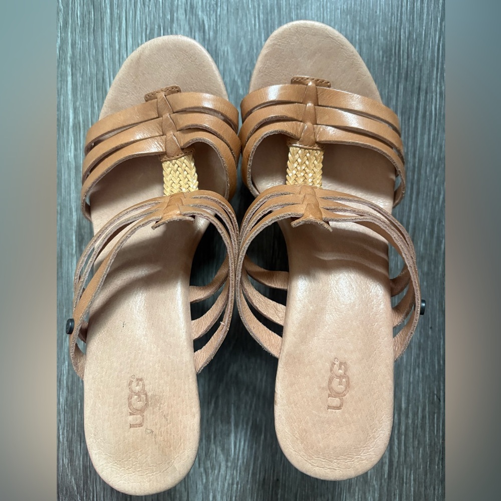 UGG Women's Brown Strappy Sandals